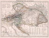 Historic Map : Oesterreichischer Kaiserstaat., 1846, Vintage Wall Decor