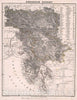 Historic Map : Koenigreich Illyrien., 1846, Vintage Wall Decor