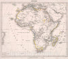Historic Map : Afrika., 1846, Vintage Wall Decor