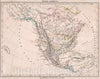 Historic Map : Nord America., 1846, Vintage Wall Decor