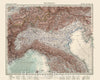 Historic Map : Norditalien., 1945, Vintage Wall Decor