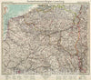 Historic Map : Nordostfrankreich - Belgien - Luxemburg., 1945, Vintage Wall Decor