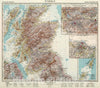 Historic Map : Schottland., 1945, Vintage Wall Decor