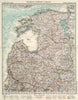 Historic Map : Estland - Lettland - Litauen., 1945, Vintage Wall Decor