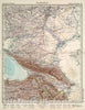 Historic Map : Kaukasien., 1945, Vintage Wall Decor