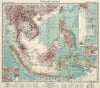 Historic Map : Malaiische Inselwelt., 1945, Vintage Wall Decor