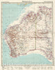 Historic Map : Westaustralien., 1945, Vintage Wall Decor