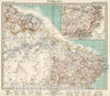 Historic Map : Nordbrasilien., 1945, Vintage Wall Decor