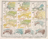 Historic Map : Plate 15. Isotherms & Isobars - Europe., 1899, Vintage Wall Decor