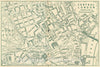 Historic Map : Central London., 1930, Vintage Wall Decor