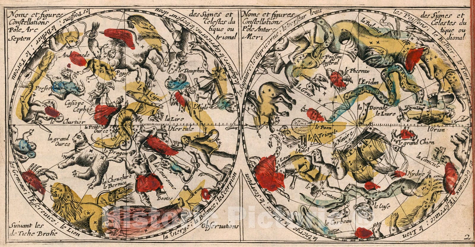 Historic Map : Noms et Figures Constellations., 1659, Vintage Wall Decor