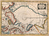 Historic Map : Pole Arctique., 1659, Vintage Wall Decor
