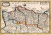 Historic Map : Portugal et Algarve., 1659, Vintage Wall Decor