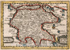 Historic Map : Moree jadis Peloponse., 1659, Vintage Wall Decor