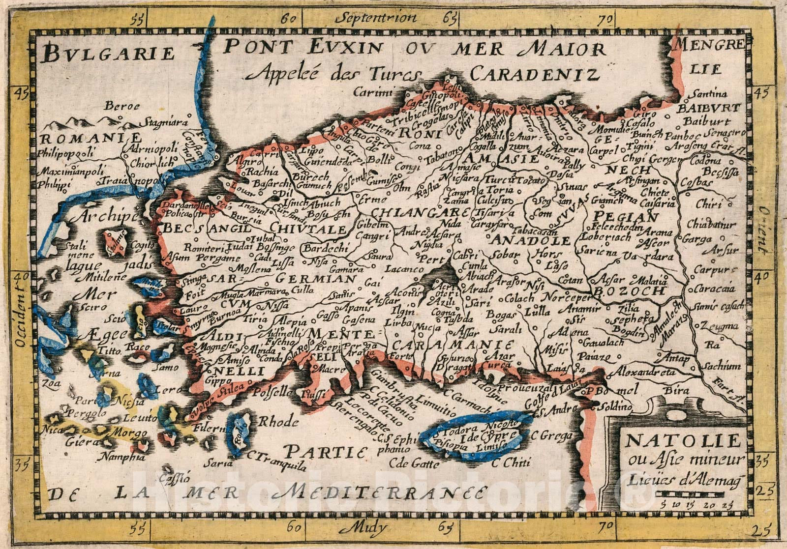 Historic Map : Natolie., 1659, Vintage Wall Decor