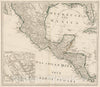 Historic Map : Generalkarte von Nordamerica samt den Westindischen Inseln (southwestern sheet)., 1800, Vintage Wall Decor