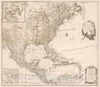 Historic Map : 20-23. Generalkarte von Nordamerica samt den Westindischen Inseln., 1800, Vintage Wall Decor