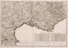Historic Map : Neueste Generalkarte von Frankreich (southeastern sheet)., 1800, Vintage Wall Decor