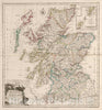 Historic Map : Karte von Scotland., 1800, Vintage Wall Decor
