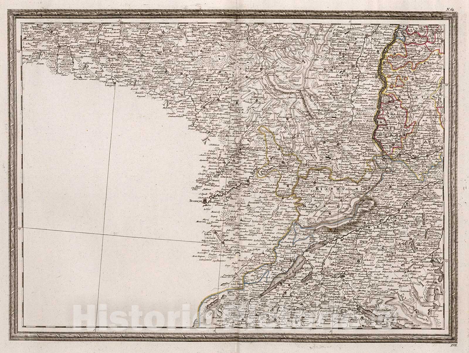 Historic Map : XVII. Neueste Generalkarte von Deutschland in XXIV Blattern., 1800, Vintage Wall Decor