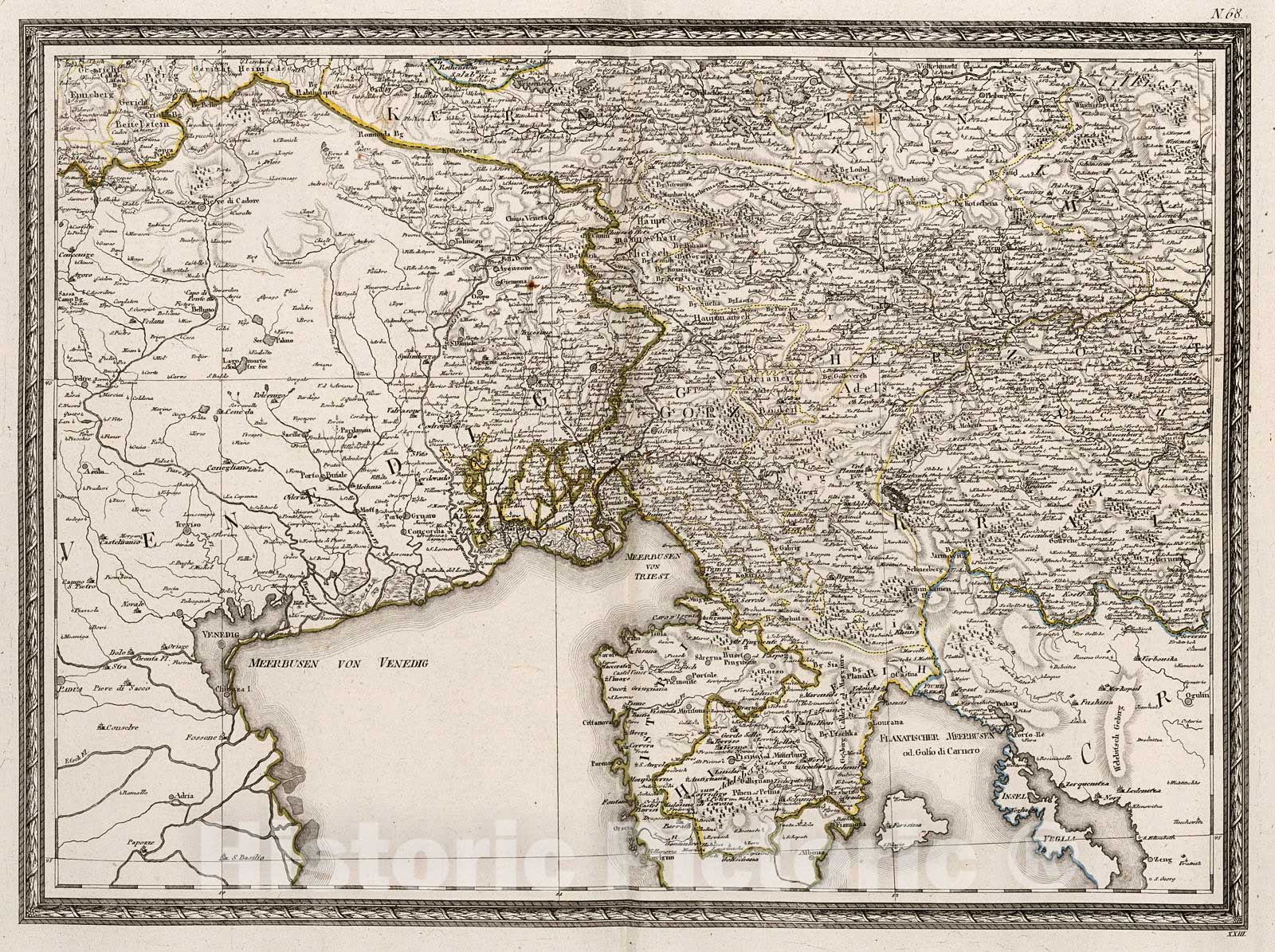 Historic Map : XXIII. Neueste Generalkarte von Deutschland in XXIV Blattern., 1800, Vintage Wall Decor