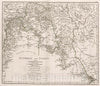 Historic Map : Euphrat und Tigris., 1800, Vintage Wall Decor
