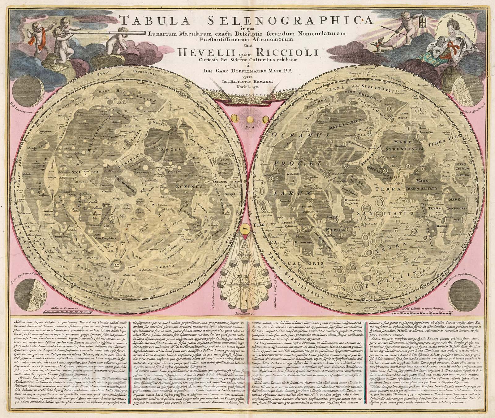 Historic Map : Tabula Selenographica., 1716, Vintage Wall Decor ...