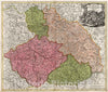 Historic Map : Regni Bohemiae Ducatus, Silesia, Marchionatus, Moravia, et Lusatiae., 1716, Vintage Wall Decor