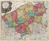 Historic Map : Comitatus Flandriae., 1716, Vintage Wall Decor