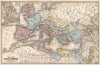 Historic Map : Map No. 49. Map of Roman Empire at the period of its greatest extent, 1865, Vintage Wall Decor