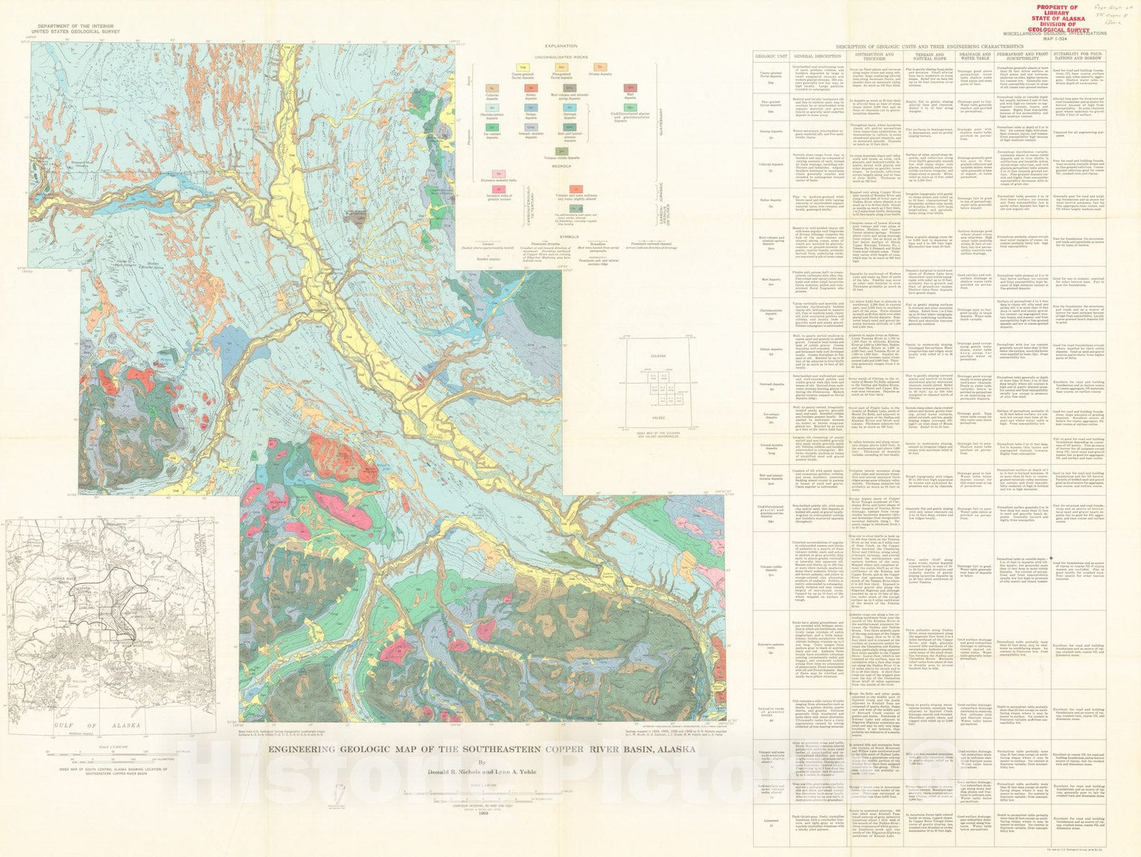 Map : Engineering geologic map of the southeastern Copper River Basin ...