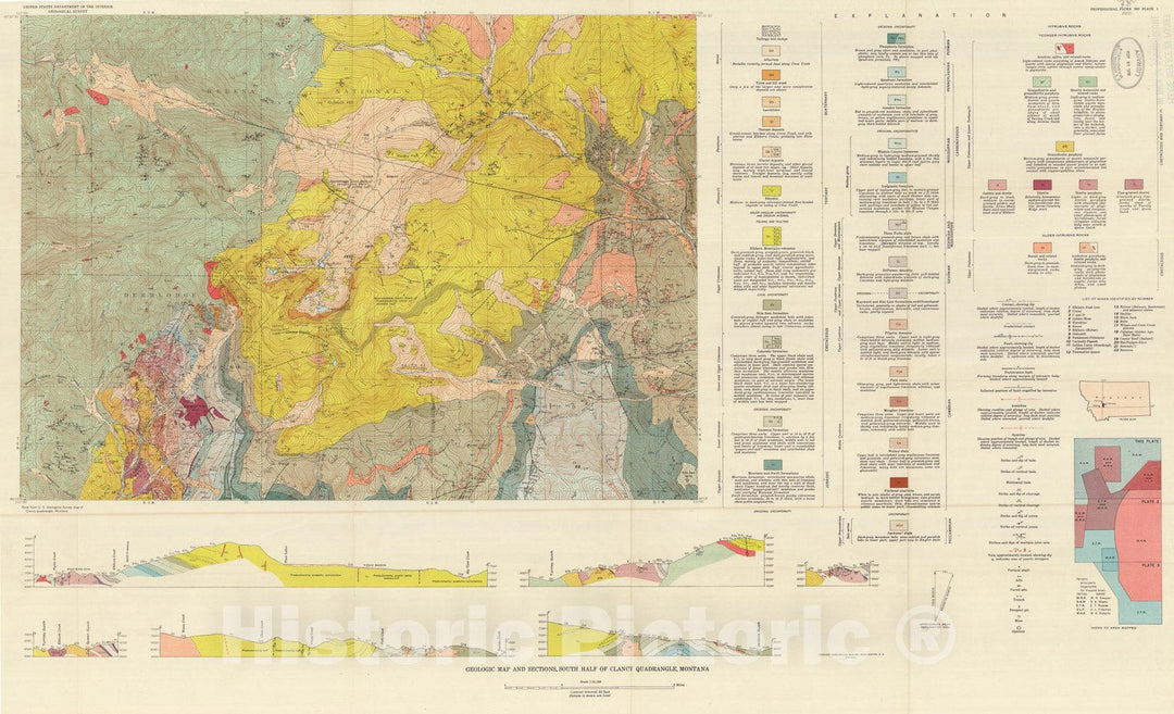 Map : Geology of the southern Elkhorn Mountains, Jefferson and Broadwa ...