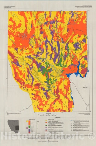 Map : Geochemistry and isotope hydrology of representative aquifers in the Great Basin region of Nevada, Utah, and adjacent states, 1996 Cartography Wall Art :