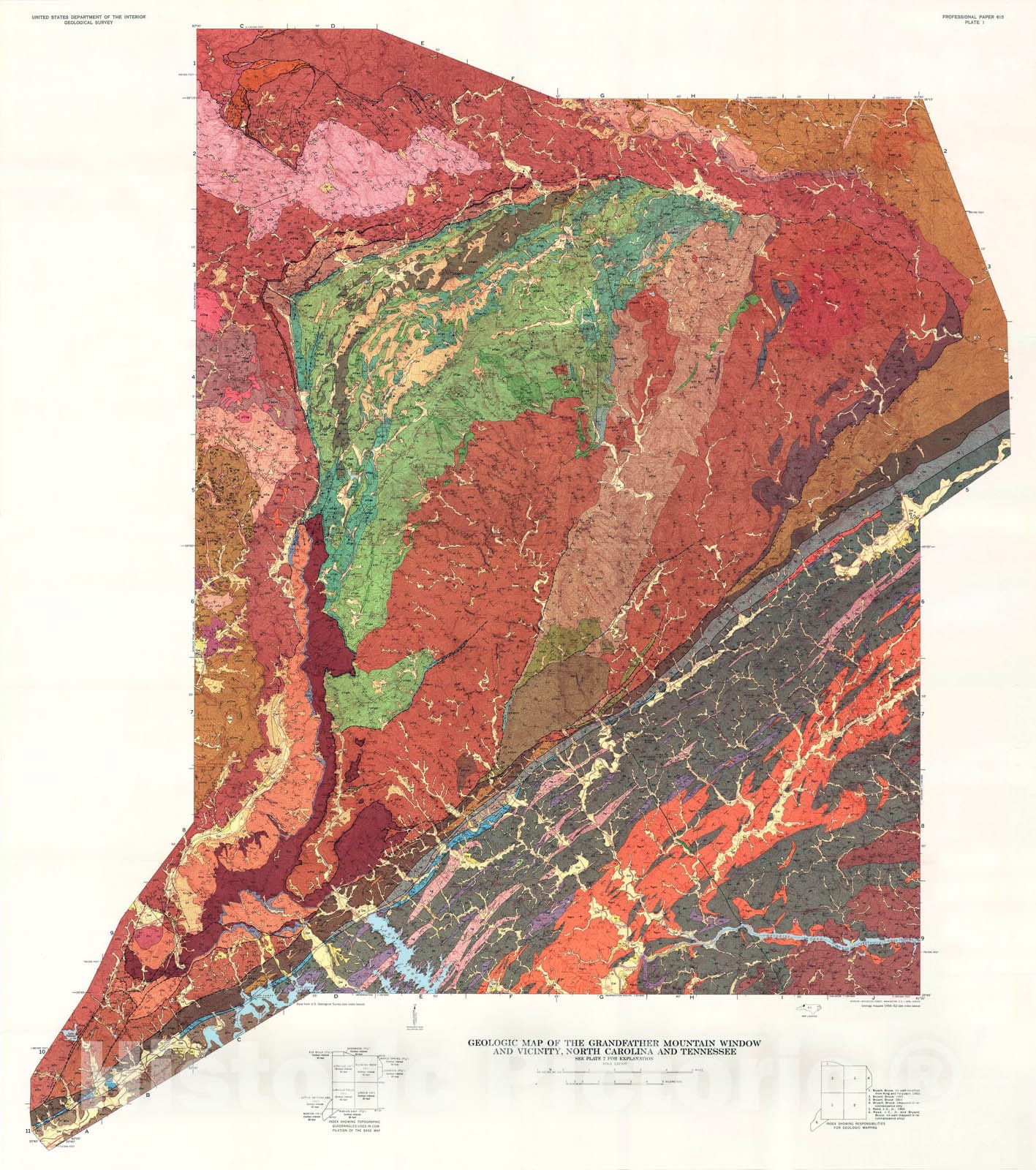 Grandfather Mountain Map - 5206249 1wmark