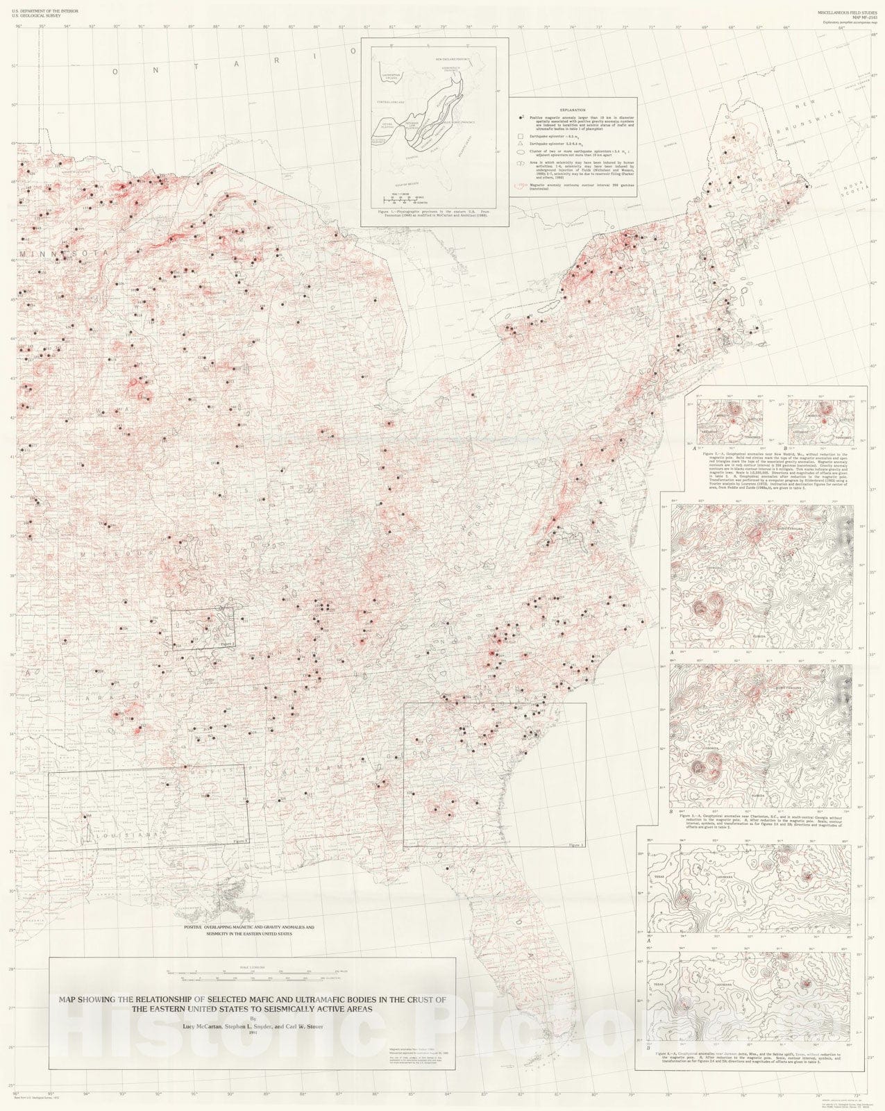 Map : Map showing the relationship of selected mafic and ultramafic bo ...
