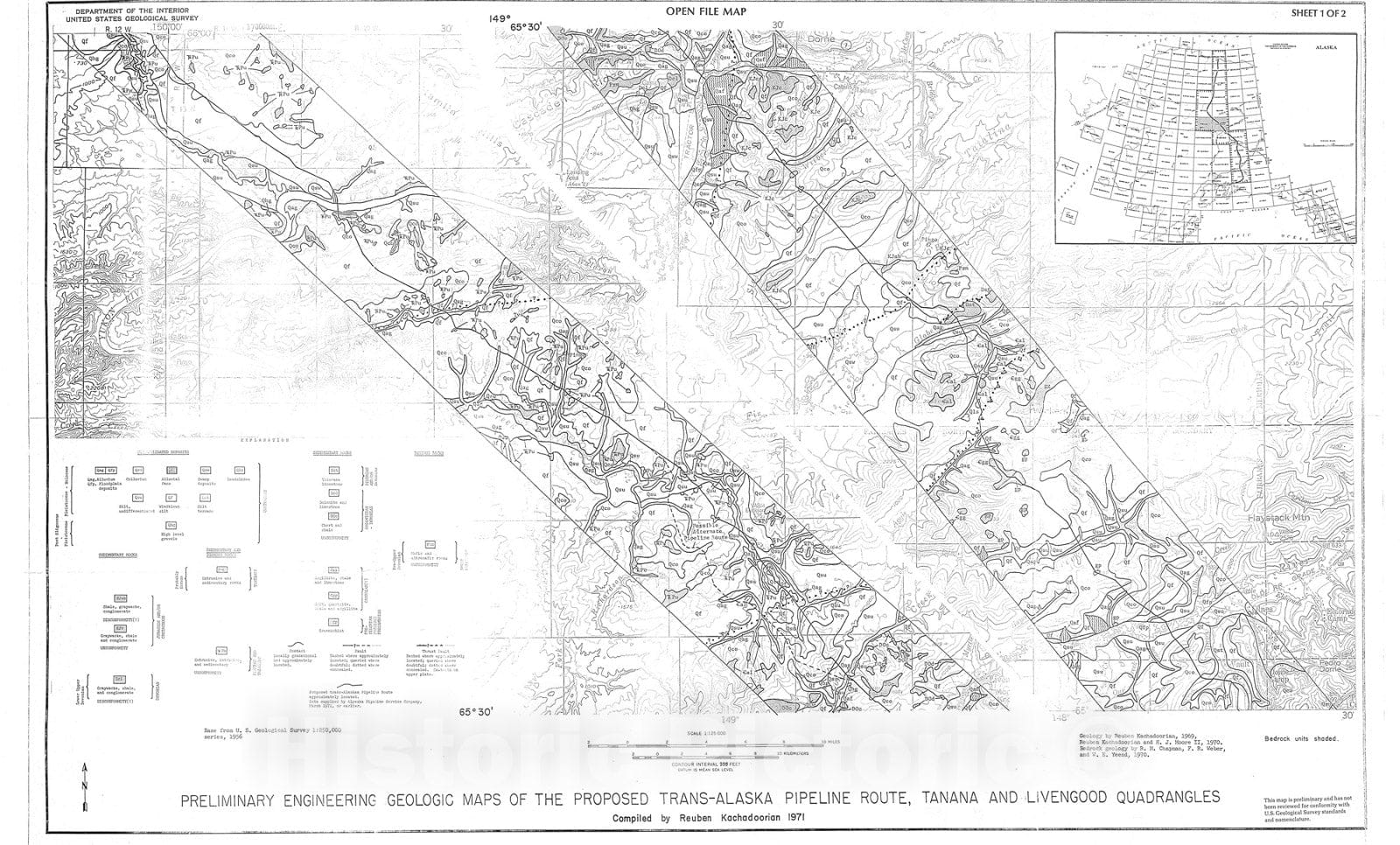 Map : Preliminary engineering geologic maps of the proposed trans-Alas ...