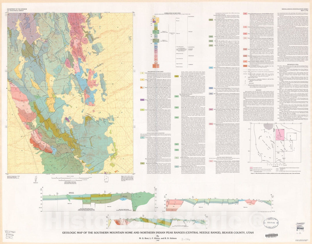 Map : Geologic map of the southern Mountain Home and northern Indian P ...