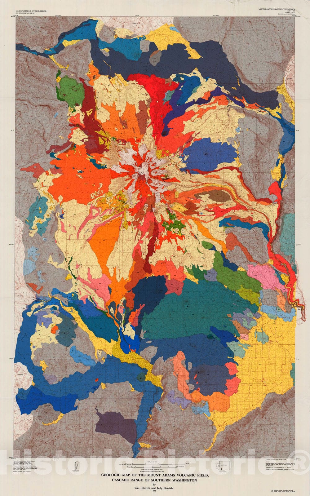 Map : Geologic map of the Mount Adams volcanic field, Cascade Range of ...