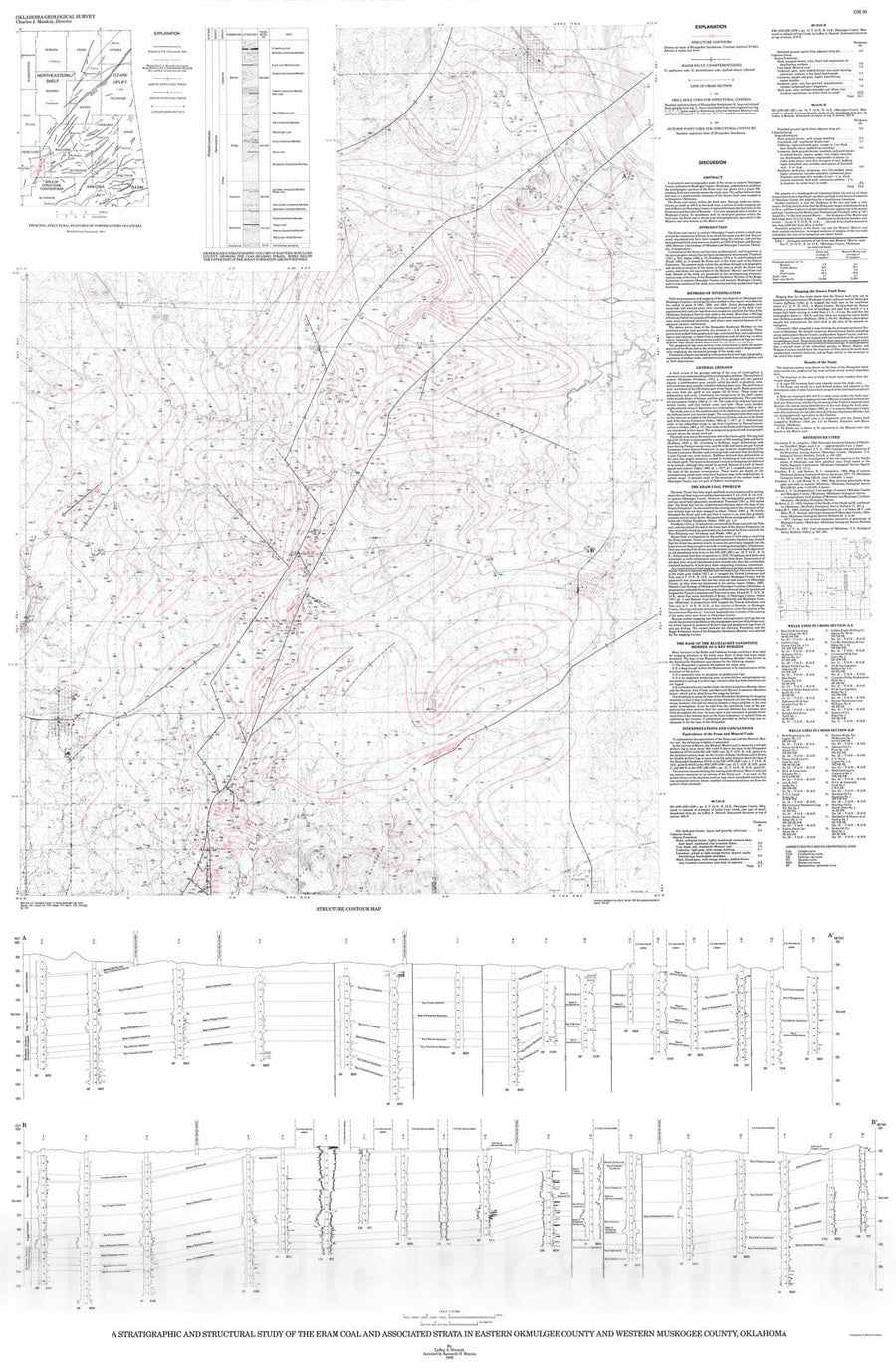 Map : A stratigraphic and structural study of the Eram coal and associ ...