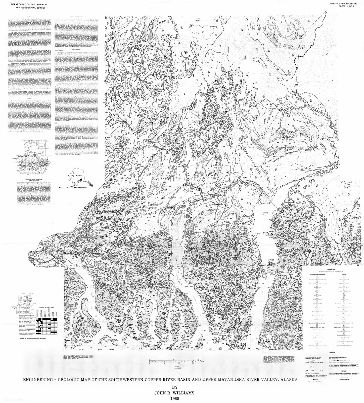 Map : Engineering-geologic map of the southwestern Copper River Basin ...