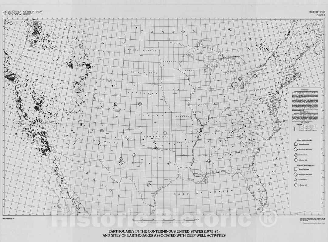 Map : Earthquake hazard associated with deep well injection - a report ...