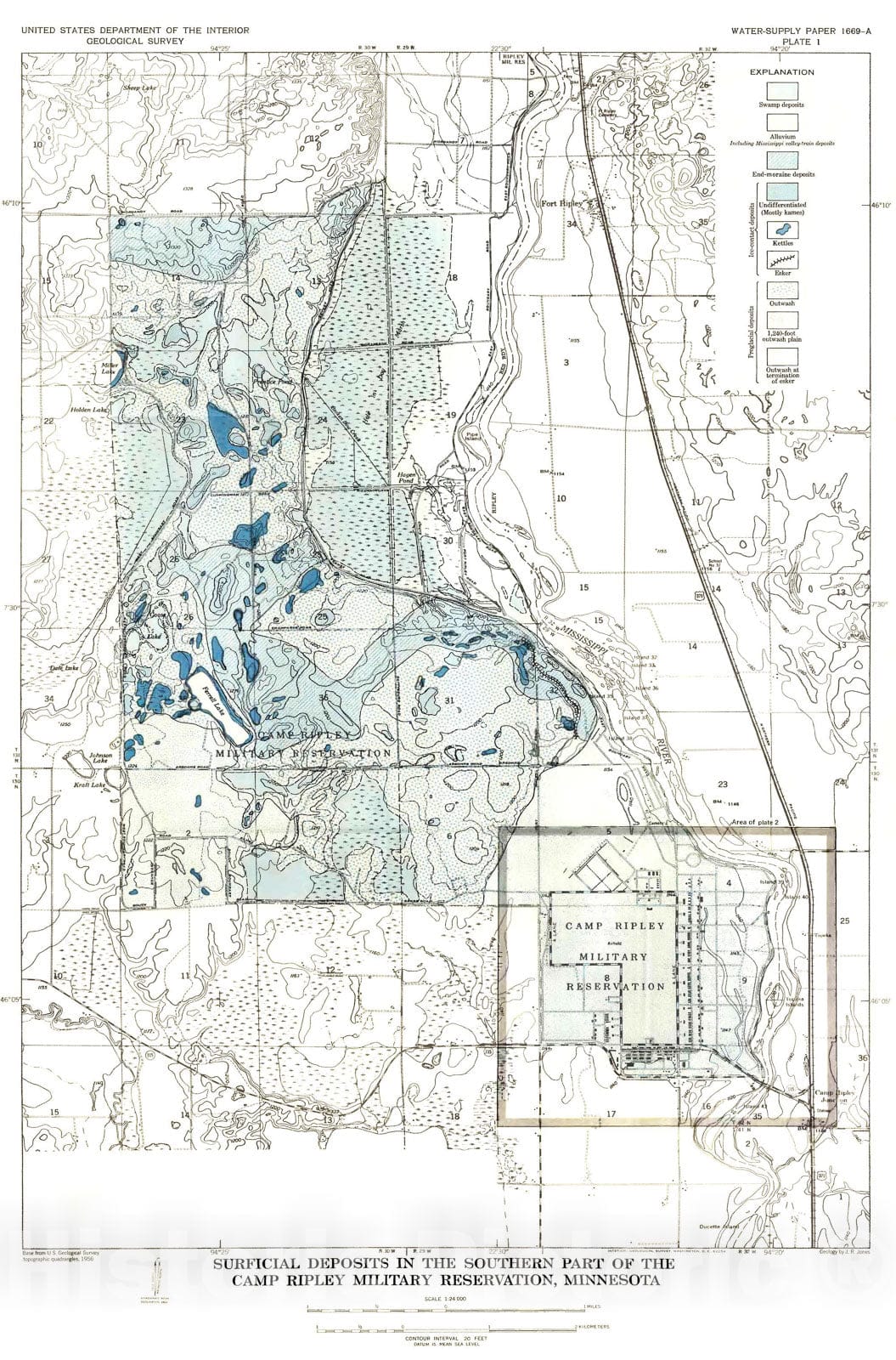 Map : Geology and ground-water conditions in the southern part of the ...