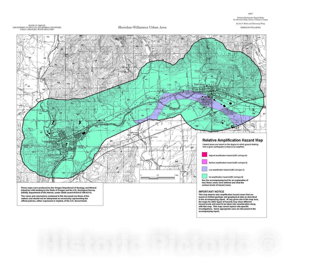 Map Relative earthquake hazard maps for selected urban areas in west