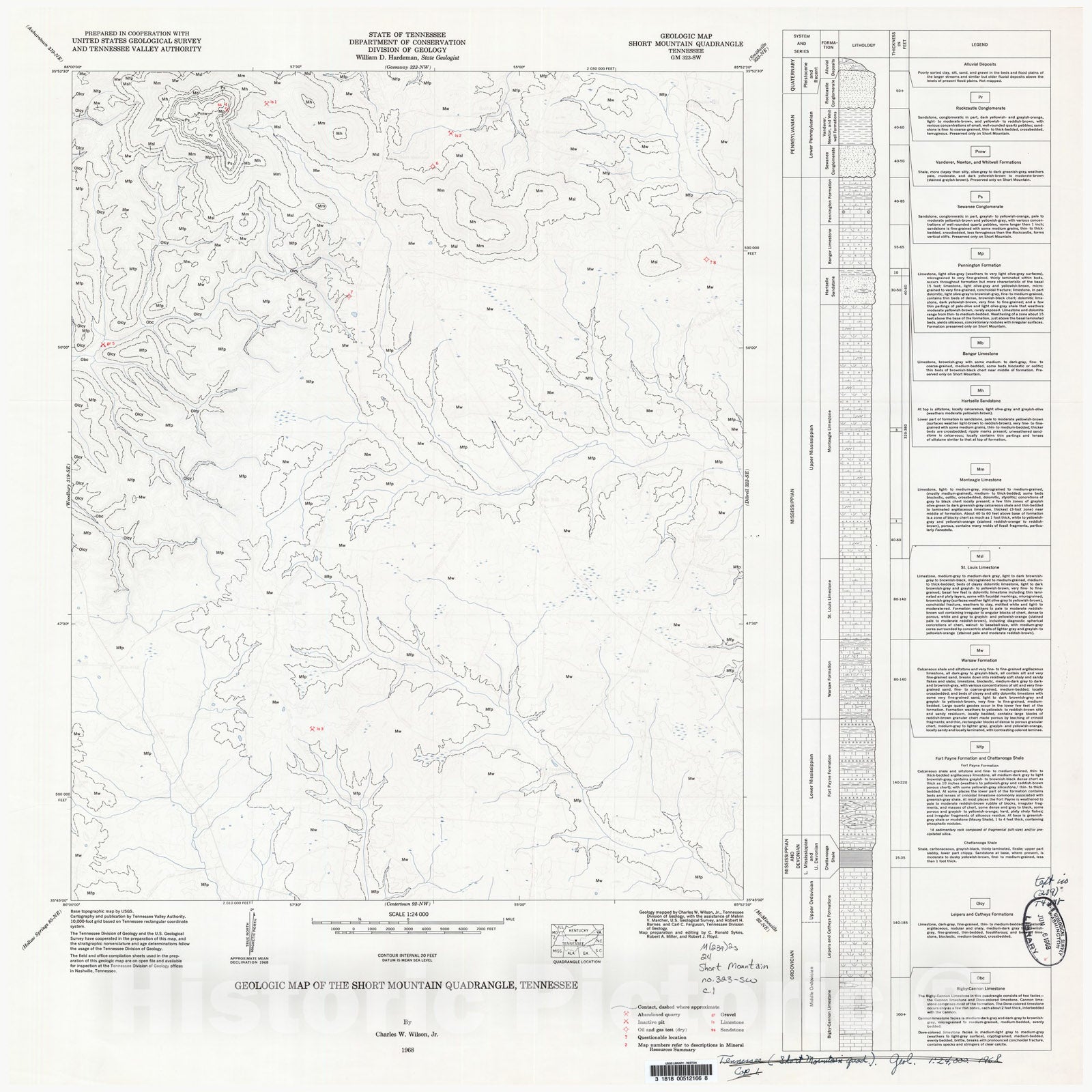 Map : Geologic Map and Mineral Resources Summary of the Short Mountain ...