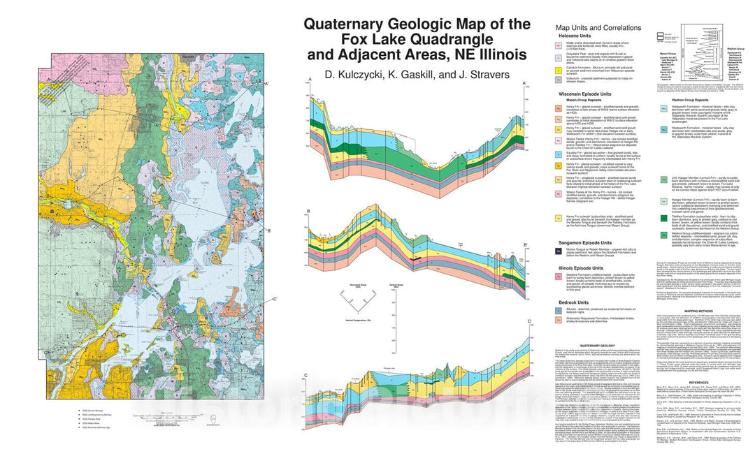 Map : Quaternary geologic map of the Fox Lake Quadrangle and adjacent ...
