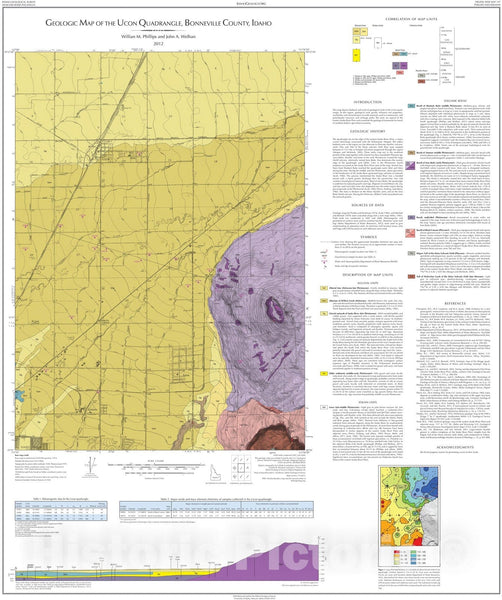 Map Geologic Map of the Ucon Quadrangle, Bonneville County, Idaho, 2