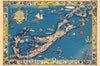 Historic Map : Bermuda Islands., 1930, Vintage Wall Art