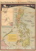 Historic Map : Day of reckoning near for Jap conquerors of Philippines, 1944, Vintage Wall Art