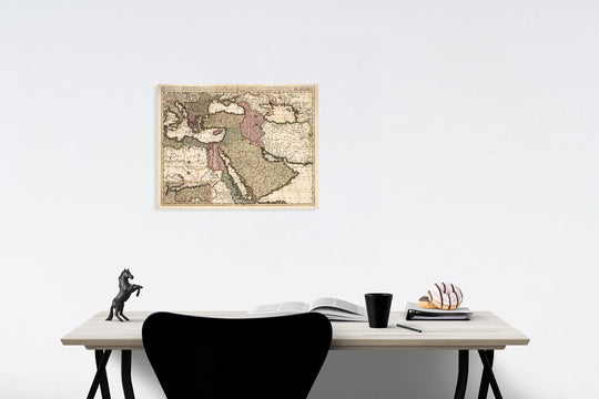 Historic Map : Imperium Turcicum in Europa, Asia et Africa, 1740, Vintage Wall Art