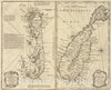 Historic Map : Bermudas, St. Kits, 1747, Vintage Wall Art